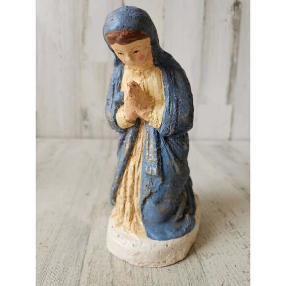 Teena flanner Virgin Mary Midwest canyon Nativity Xmas religious statue large fi - Picture 1 of 9